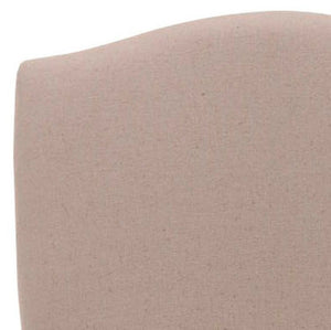 Safavieh Rachel Elegant Taupe Linen Armchair With Silver Nailhead Trim - Modern Comfort & Classic Style MCR4539A