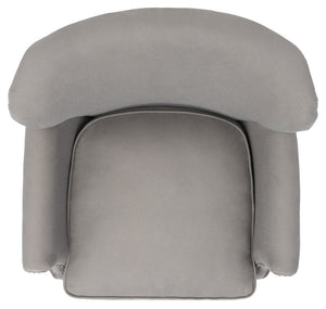 Safavieh Jenny Accent Chair In Sea Mist Linen With Brass Nail Heads – Elegant Comfort For Any Room MCR4543C