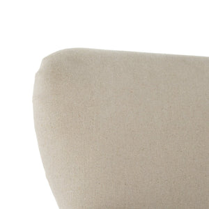Safavieh Jenny Two-Toned Wing-Back Arm Chair With Black Nail Heads & White-Washed Birch Legs For Modern Homes MCR4543F