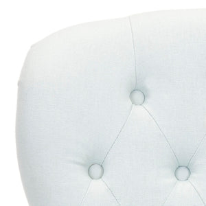 Safavieh Falcon Tufted Arm Chair - Elegant Accent Seating With Diamond Detail And Easy Mobility For Any Space Robins Egg Blue MCR4544B