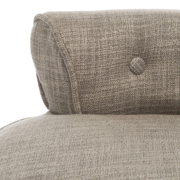 Safavieh Georgia Vanity Stool - Elegant Button-Tufted Design With Birch Legs For Chic Comfort In Any Space Stone MCR4546D