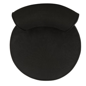 Safavieh Georgia Vanity Stool - Elegant Button-Tufted Design With Birch Legs For Chic Comfort In Any Space Black MCR4546J