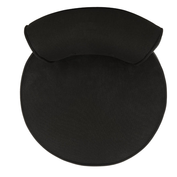 Safavieh Georgia Vanity Stool - Elegant Button-Tufted Design With Birch Legs For Chic Comfort In Any Space Black MCR4546J