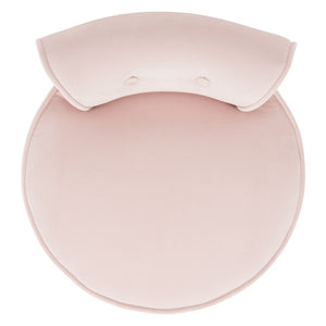 Safavieh Georgia Vanity Stool - Elegant Button-Tufted Design With Birch Legs For Chic Comfort In Any Space Blush MCR4546K