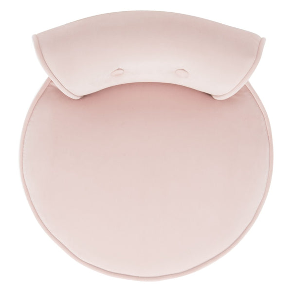 Safavieh Georgia Vanity Stool - Elegant Button-Tufted Design With Birch Legs For Chic Comfort In Any Space Blush MCR4546K