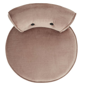 Safavieh Georgia Vanity Stool - Elegant Button-Tufted Design With Birch Legs For Chic Comfort In Any Space Champagne MCR4546Q