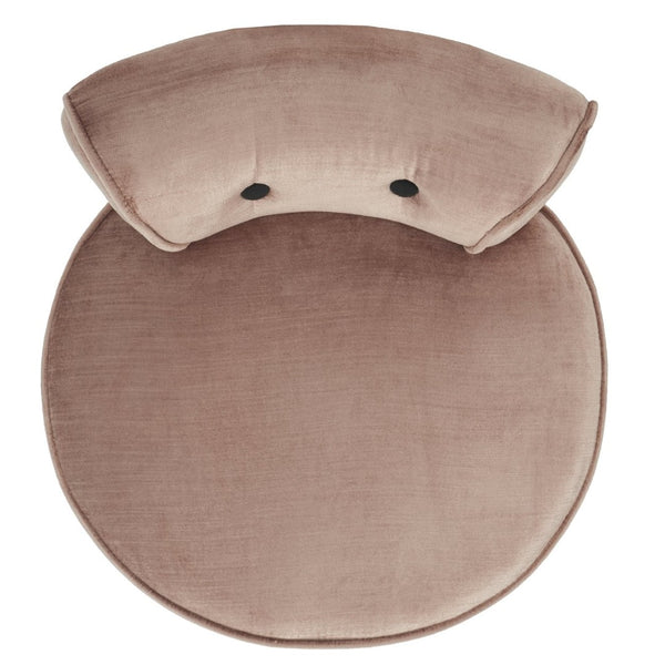 Safavieh Georgia Vanity Stool - Elegant Button-Tufted Design With Birch Legs For Chic Comfort In Any Space Champagne MCR4546Q