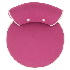 Safavieh Georgia Vanity Stool - Elegant Button-Tufted Design With Birch Legs For Chic Comfort In Any Space Fuchsia / Cream MCR4546R
