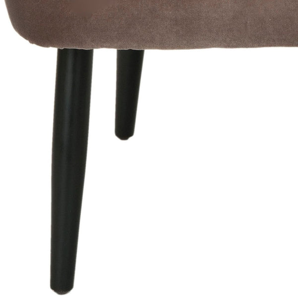 Safavieh Morgan Accent Chair - Cheerful Mid-Century Modern Design With Striped Upholstery And Birch Legs Multi / Mushroom MCR4548A