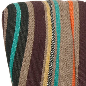 Safavieh Morgan Accent Chair - Cheerful Mid-Century Modern Design With Striped Upholstery And Birch Legs Multi / Mushroom MCR4548A