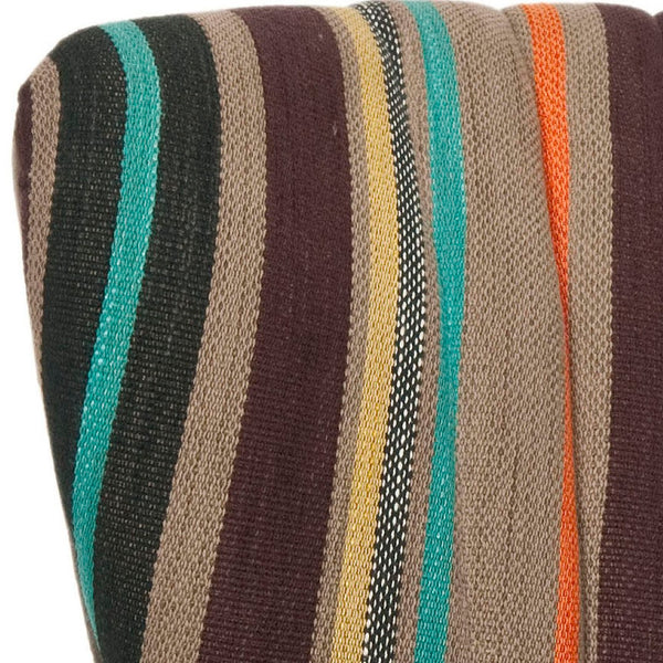 Safavieh Morgan Accent Chair - Cheerful Mid-Century Modern Design With Striped Upholstery And Birch Legs Multi / Mushroom MCR4548A