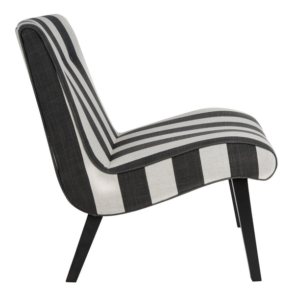 Safavieh Mandell Accent Chair - Mid-Century Modern Design With Button-Tufted Back For Stylish Home Decor Black / White MCR4552F
