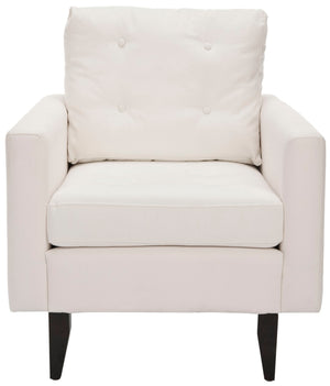 Safavieh Mid Century Modern Caleb Club Chair – Elegant Design, Plush Comfort, Perfect For Any Living Space White MCR4569A
