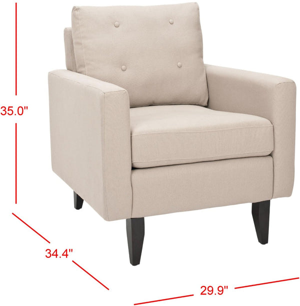 Safavieh Mid Century Modern Caleb Club Chair - Plush Comfort With Timeless Design For Stylish Living Spaces MCR4569B