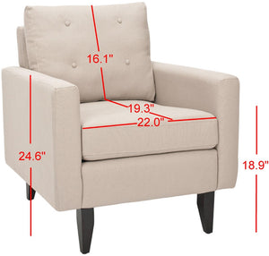 Safavieh Mid Century Modern Caleb Club Chair - Plush Comfort With Timeless Design For Stylish Living Spaces MCR4569B