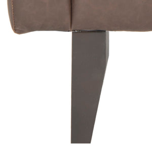 Safavieh Mid Century Modern Caleb Club Chair – Elegant Design, Plush Comfort, Perfect For Any Living Space Antique Brown MCR4569C