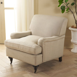 Safavieh Chloe Club Chair - Luxurious Antique Gold Viscose Accent Chair With Birchwood Legs & Casters MCR4571D