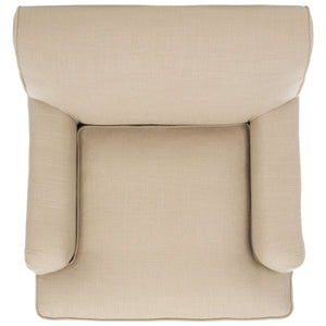 Safavieh Chloe Club Chair - Luxurious Antique Gold Viscose Accent Chair With Birchwood Legs & Casters MCR4571D