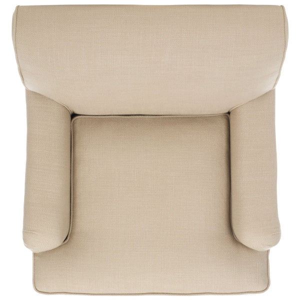 Safavieh Chloe Club Chair - Luxurious Antique Gold Viscose Accent Chair With Birchwood Legs & Casters MCR4571D