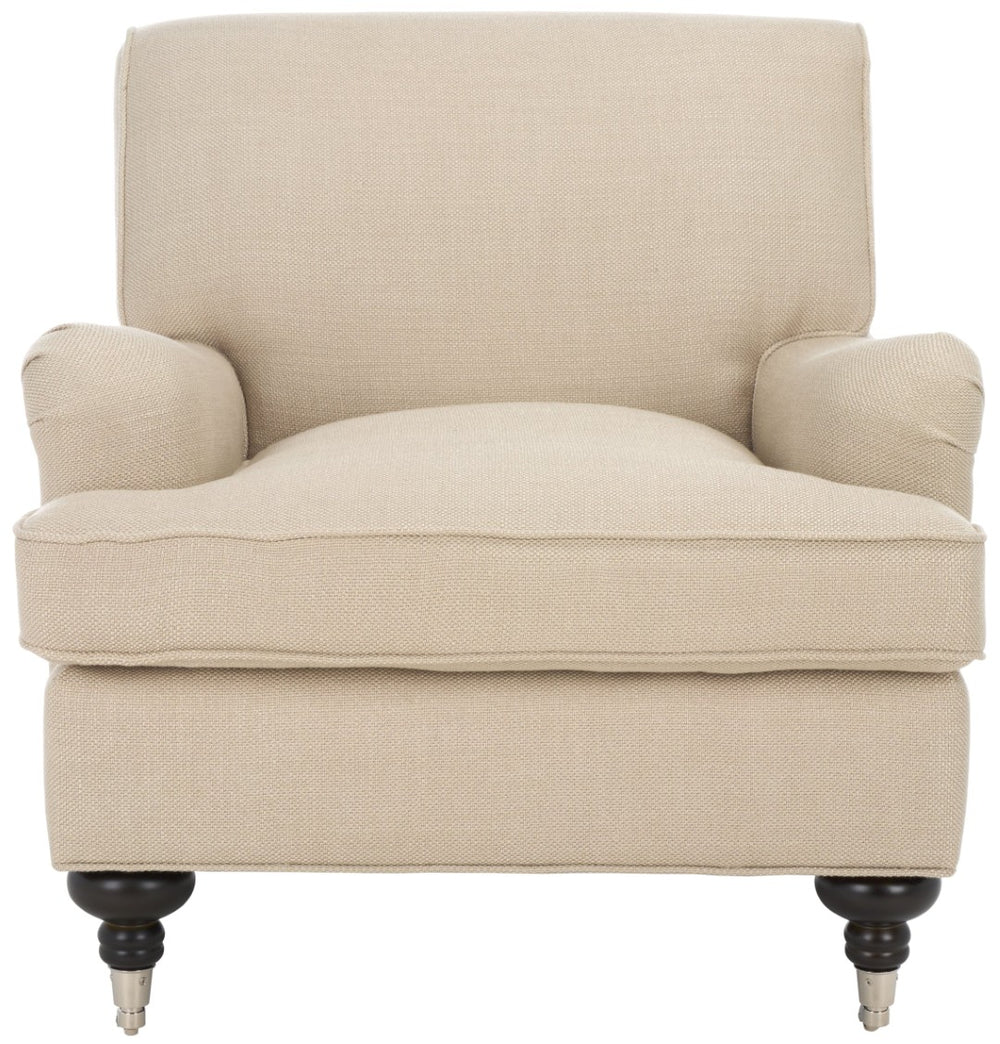 Safavieh Chloe Club Chair - Luxurious Antique Gold Accent Piece With Birchwood Legs For Stylish Comfort MCR4571M
