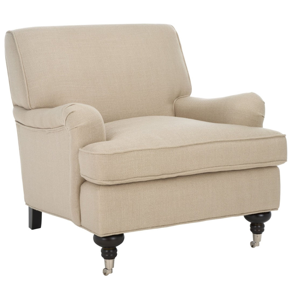 Safavieh Chloe Club Chair - Luxurious Antique Gold Accent Piece With Birchwood Legs For Stylish Comfort MCR4571M