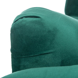 Safavieh Chloe Club Chair - Elegant Upholstered Accent With Birchwood Legs And Casters For Versatile Living Spaces Emerald MCR4571P