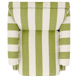 Safavieh Easton Club Chair - Elegant Linen Upholstery With Brass Nailheads For Timeless Comfort And Style Green / White MCR4572C