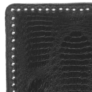 Safavieh Easton Club Chair - Elegant Linen Upholstery With Brass Nailheads For Timeless Comfort And Style Black / Crocodile MCR4572F