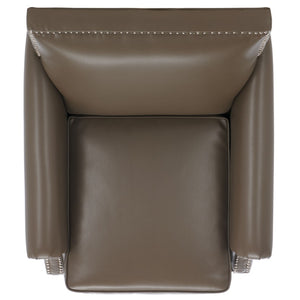 Safavieh Easton Club Chair - Elegant Linen Upholstery With Brass Nailheads For Timeless Comfort And Style Clay MCR4572G