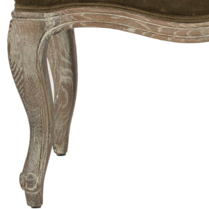 Safavieh Ramsey Bench - Timeless Country French Elegance With Solid Oak Frame And Comfortable Upholstered Seat Spruce MCR4577E