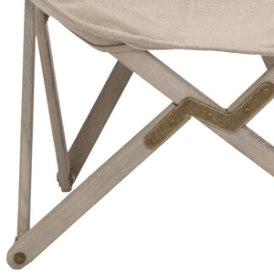 Safavieh Stuart Vintage-Inspired Side Chair - Modern Comfort With Distressed Frame & Antique Brass Hardware Wheat Beige MCR4578A