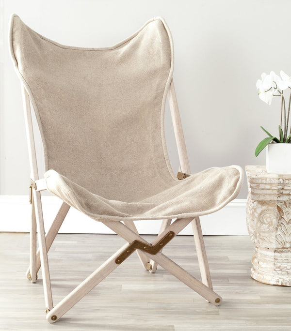Safavieh Stuart Vintage-Inspired Side Chair - Modern Comfort With Distressed Frame & Antique Brass Hardware Wheat Beige MCR4578A