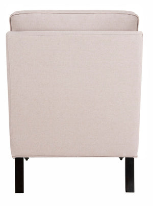 Safavieh Randy Slip Chair - Elegant Accent Piece With Plush Cushions, Spindle Legs, And Effortless Mobility Taupe MCR4584A
