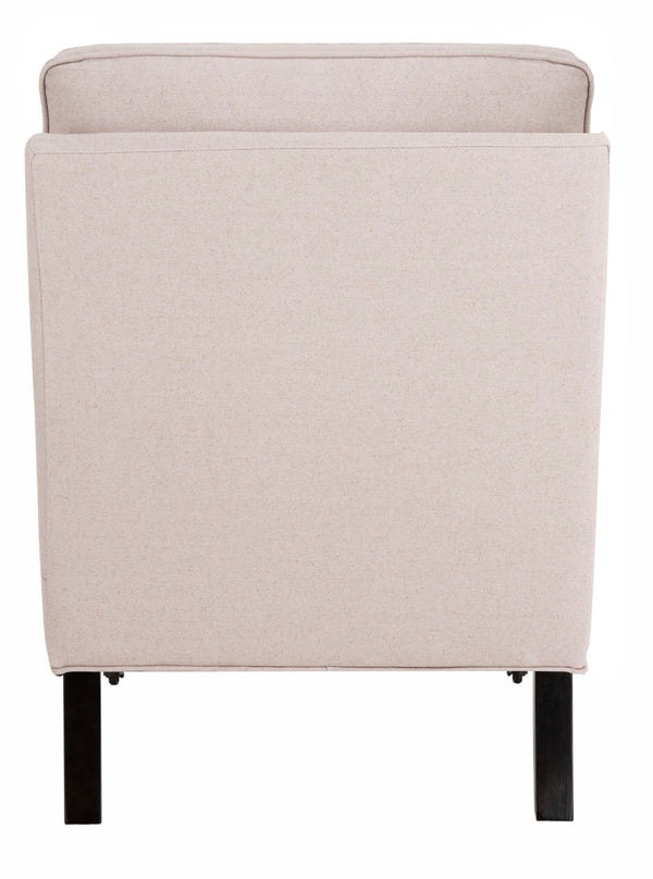 Safavieh Randy Slip Chair - Elegant Accent Piece With Plush Cushions, Spindle Legs, And Effortless Mobility Taupe MCR4584A
