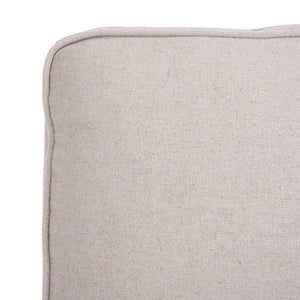 Safavieh Randy Slip Chair - Elegant Accent Piece With Plush Cushions, Spindle Legs, And Effortless Mobility Taupe MCR4584A