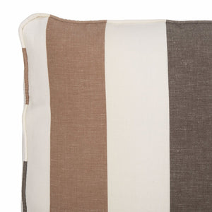 Safavieh Randy Slip Chair - Elegant Accent Piece With Plush Cushions, Spindle Legs, And Effortless Mobility Multi Stripe/Espresso MCR4584C