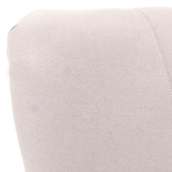 Safavieh Lydia Settee - Mid-Century Modern Loveseat In Beige Linen With Espresso Birch Legs For Small Spaces MCR4586A