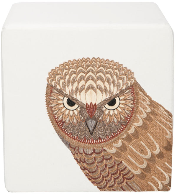 Safavieh Alicia Folkloric Owl Ottoman - Vibrant, Contemporary Accent Piece For Seating & Decor In Any Space MCR4590F