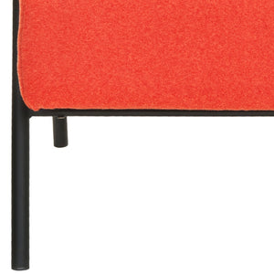 Safavieh Reuben Arm Chair - Mid-Century Modern Accent Chair With Burnt Orange Wool Upholstery & Birch Frame MCR4606B