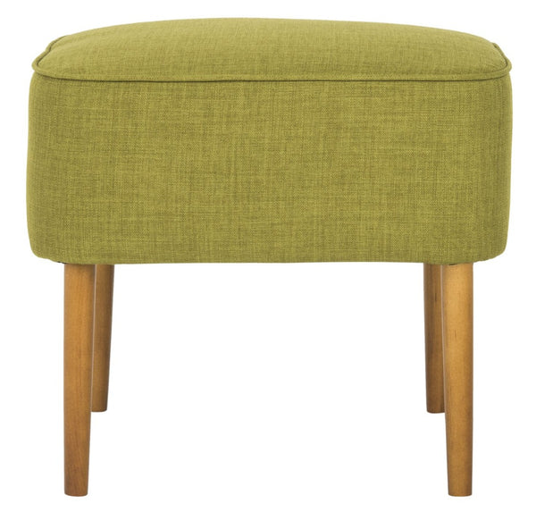 Safavieh Eli Ottoman - Mid-Century Modern Accent For Compact Spaces, Stylish Upholstered Footrest & Seat Sweet Pea MCR4608A