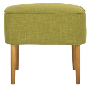 Safavieh Eli Ottoman - Mid-Century Modern Accent For Compact Spaces, Stylish Upholstered Footrest & Seat Sweet Pea MCR4608A
