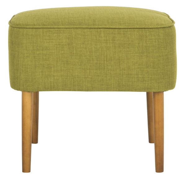 Safavieh Eli Ottoman - Mid-Century Modern Accent For Compact Spaces, Stylish Upholstered Footrest & Seat Sweet Pea MCR4608A