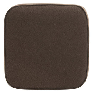 Safavieh Eli Ottoman - Mid-Century Modern Accent For Compact Spaces, Stylish Upholstered Footrest & Seat Brown/Natural Oak MCR4608B