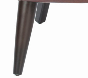 Safavieh Cooper Arm Chair – Mid-Century Modern, Brown Leather & Jute Accent, Roll-Tufted Comfort For Any Space MCR4612A