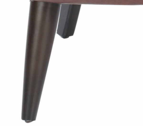 Safavieh Cooper Arm Chair – Mid-Century Modern, Brown Leather & Jute Accent, Roll-Tufted Comfort For Any Space MCR4612A