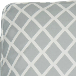Safavieh Buckler Club Chair - Contemporary Diamond Upholstery With Silver Nail Heads For Timeless Elegance Grey / White MCR4613E