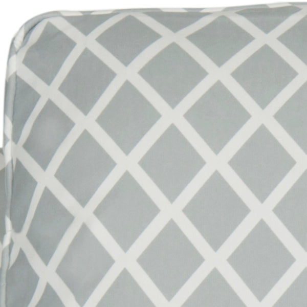 Safavieh Buckler Club Chair - Contemporary Diamond Upholstery With Silver Nail Heads For Timeless Elegance Grey / White MCR4613E