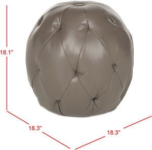 Safavieh Santiago Ottoman - Stylish & Versatile Upholstered Bench For Modern Living Spaces & Decor Clay  Mcr4615a