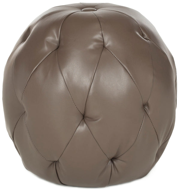 Safavieh Santiago Ottoman - Stylish & Versatile Upholstered Bench For Modern Living Spaces & Decor Clay  Mcr4615a