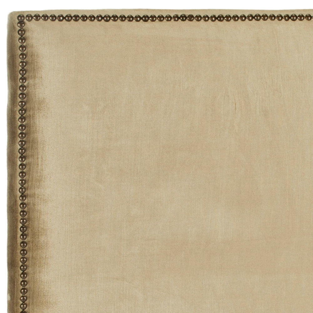 Safavieh Sydney Full Headboard In Olive Green - Luxurious Design For Stylish Bedroom Transformation & Comfort Olive Plywood,40% Viscose,60% Cotton Mcr4627e